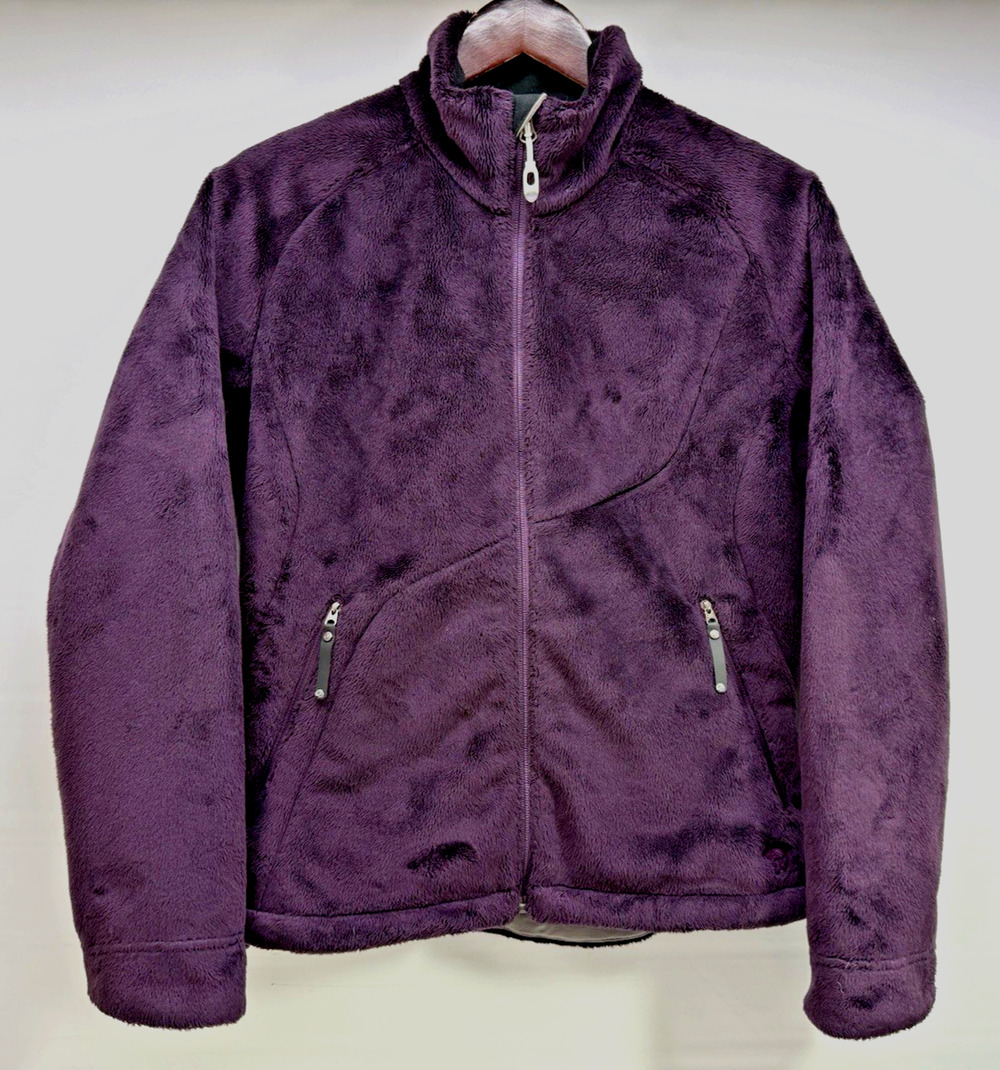 MOUNTAIN HARDWEAR Women's Medium Deep Plum Plush Fleece Full Zip Jacket